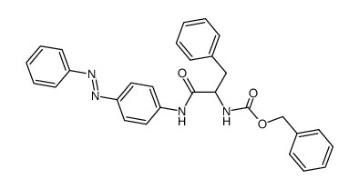 N-Benzyloxycarbonyl-DL-phenylalanin-<4-phenylazo-phenylamid> Structure