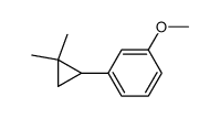 1,1-Dimethyl-2-(m-methoxyphenyl)cyclopropane结构式