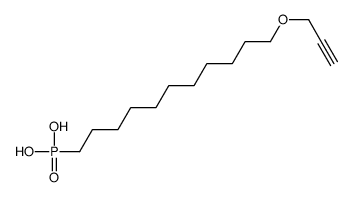 11-prop-2-ynoxyundecylphosphonic acid结构式