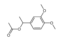 4-(1-acetoxy)-ethyl-1,2-dimethoxybenzene结构式