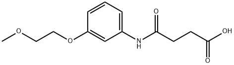4-[3-(2-methoxyethoxy)anilino]-4-oxobutanoic acid Structure