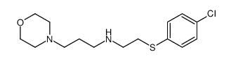 N-[2-(4-chlorophenyl)sulfanylethyl]-3-morpholin-4-ylpropan-1-amine Structure