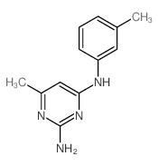 6-methyl-N-(3-methylphenyl)pyrimidine-2,4-diamine Structure