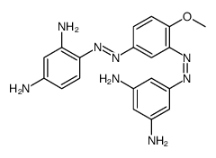 2-[(3,5-diaminophenyl)azo]-4-[(2,4-diaminophenyl)azo]anisole结构式