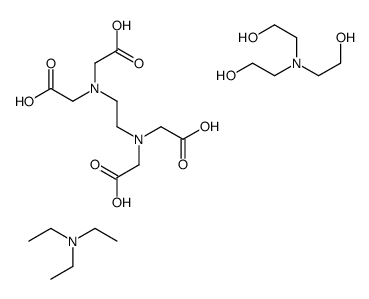 N,N'-ethylenebis[N-(carboxymethyl)glycine], compound with N,N-triethylamine and 2,2',2''-nitrilotris[ethanol]结构式