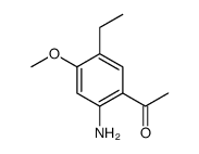 1-(2-氨基-5-乙基-4-甲氧基苯基)-乙酮结构式