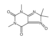 1H-Purine-2,6-dione, 3,8-dihydro-1,3,8,8-tetramethyl-, 7-oxide结构式