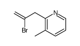 2-(2-bromoprop-2-enyl)-3-methylpyridine结构式