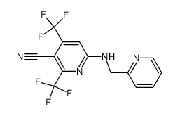 N-(2-PYRIDYLMETHYL)-5-CYANO-4,6-BIS(TRIFLUOROMETHYL)-2-PYRIDYLAMINE Structure