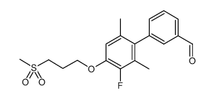 3'-fluoro-2',6'-dimethyl-4'-[3-(methylsulfonyl)propoxy]biphenyl-3-carbaldehyde Structure