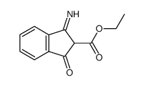 3-Oxo-1-imino-indan-carbonsaeure-(2)-ethylester Structure