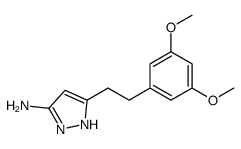 5-(3,5-二甲氧基苯乙基)-1H-吡唑-3-胺图片