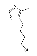 5-(4-chloro-butyl)-4-methyl-thiazole结构式