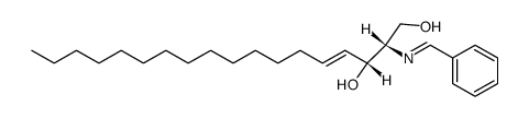 (2S,3R)-2-benzylideneamino-octadec-4t-ene-1,3-diol Structure