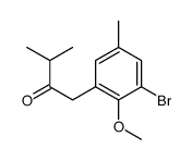 1-(3-bromo-2-methoxy-5-methylphenyl)-3-methylbutan-2-one Structure