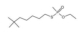 Methylthiophosphonsaeure-O-ethylester-S-(6,6-dimethyl-heptylester)结构式