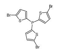 tris(2-bromo-5-thienyl)phosphine结构式