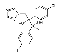 (2R,3R)-2-(4-chlorophenyl)-3-(4-fluorophenyl)-1-(1,2,4-triazol-1-yl)butane-2,3-diol结构式