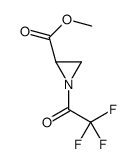 2-Aziridinecarboxylic acid, 1-(trifluoroacetyl)-, methyl ester, (S)- (9CI)结构式