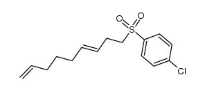 9-(4-chlorophenylsulfonyl)nona-1,6-diene结构式