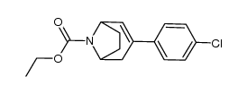 8-ethoxycarbonyl-3-(4-chlorophenyl)-8-azabicyclo[3.2.1]oct-2-ene结构式