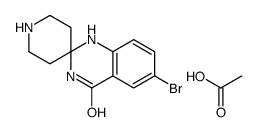 acetic acid,6-bromospiro[1,3-dihydroquinazoline-2,4'-piperidine]-4-one Structure