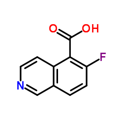 6-Fluoro-5-isoquinolinecarboxylic acid结构式