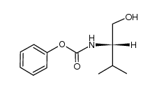 (2S)-3-methyl-2-phenoxycarbonylamino-1-butanol结构式