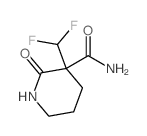 3-二氟甲基-2-羰基-3-哌啶甲酰胺结构式