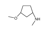 (1R,3S)-3-甲氧基-N-甲基-1-环戊胺结构式