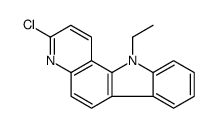 11H-Pyrido(3,2-a)carbazole, 3-chloro-11-ethyl- Structure