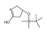 (4R)-4-[tert-butyl(dimethyl)silyl]oxypyrrolidin-2-one结构式