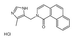 2-[(5-methyl-1H-imidazol-4-yl)methyl]benzo[h]isoquinolin-1-one,hydrochloride结构式