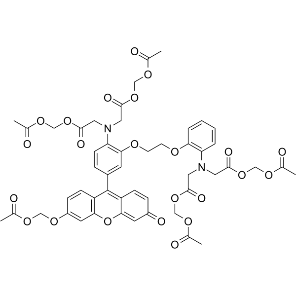 钙荧光探针Fluo-8, AM结构式