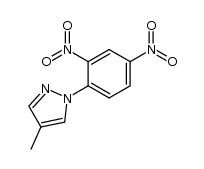 1-(2,4-dinitrophenyl)-4-methylpyrazole结构式