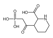 3-(2-phosphonoacetyl)piperidine-2-carboxylic acid 结构式