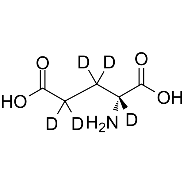 D-Glutamic acid-d5 structure