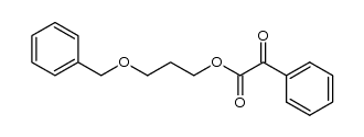 3-(benzyloxy)propyl 2-oxo-2-phenylacetate结构式