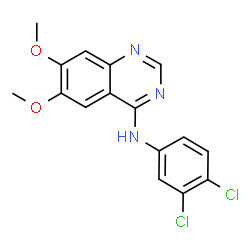 N-(3,4-Dichlorophenyl)-6,7-dimethoxy-4-quinazolinamine结构式