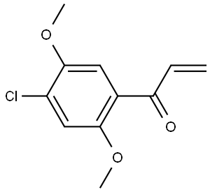 1-(4-Chloro-2,5-dimethoxyphenyl)-2-propen-1-one Structure