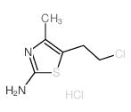 2-Thiazolamine,5-(2-chloroethyl)-4-methyl-, hydrochloride (1:1)结构式