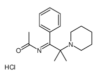 N-(2-methyl-1-phenyl-2-piperidin-1-ium-1-ylpropylidene)acetamide,chloride结构式