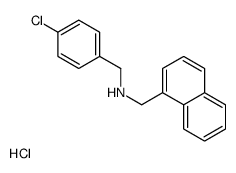 1-(4-chlorophenyl)-N-(naphthalen-1-ylmethyl)methanamine,hydrochloride结构式