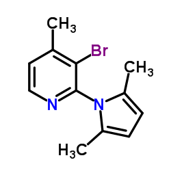 3-Bromo-2-(2,5-dimethyl-1H-pyrrol-1-yl)-4-methylpyridine Structure