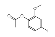 1-acetoxy-4-iodo-2-methoxy-benzene Structure