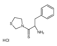 3-[(2S)-2-氨基-3-苯基-1-硫氧代丙基]噻唑烷结构式