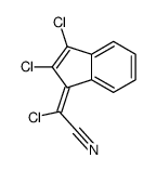 2-chloro-2-(2,3-dichloroinden-1-ylidene)acetonitrile Structure