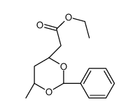 ethyl 2-[(2S,4S,6S)-6-methyl-2-phenyl-1,3-dioxan-4-yl]acetate结构式