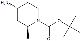 (2S,4R)-4-Amino-2-methyl-piperidine-1-carboxylic acid tert-butyl ester Structure