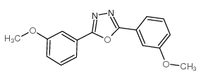 1,3,4-Oxadiazole,2,5-bis(3-methoxyphenyl)- Structure